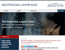 Tablet Screenshot of mesothelioma-lawyerblog.com